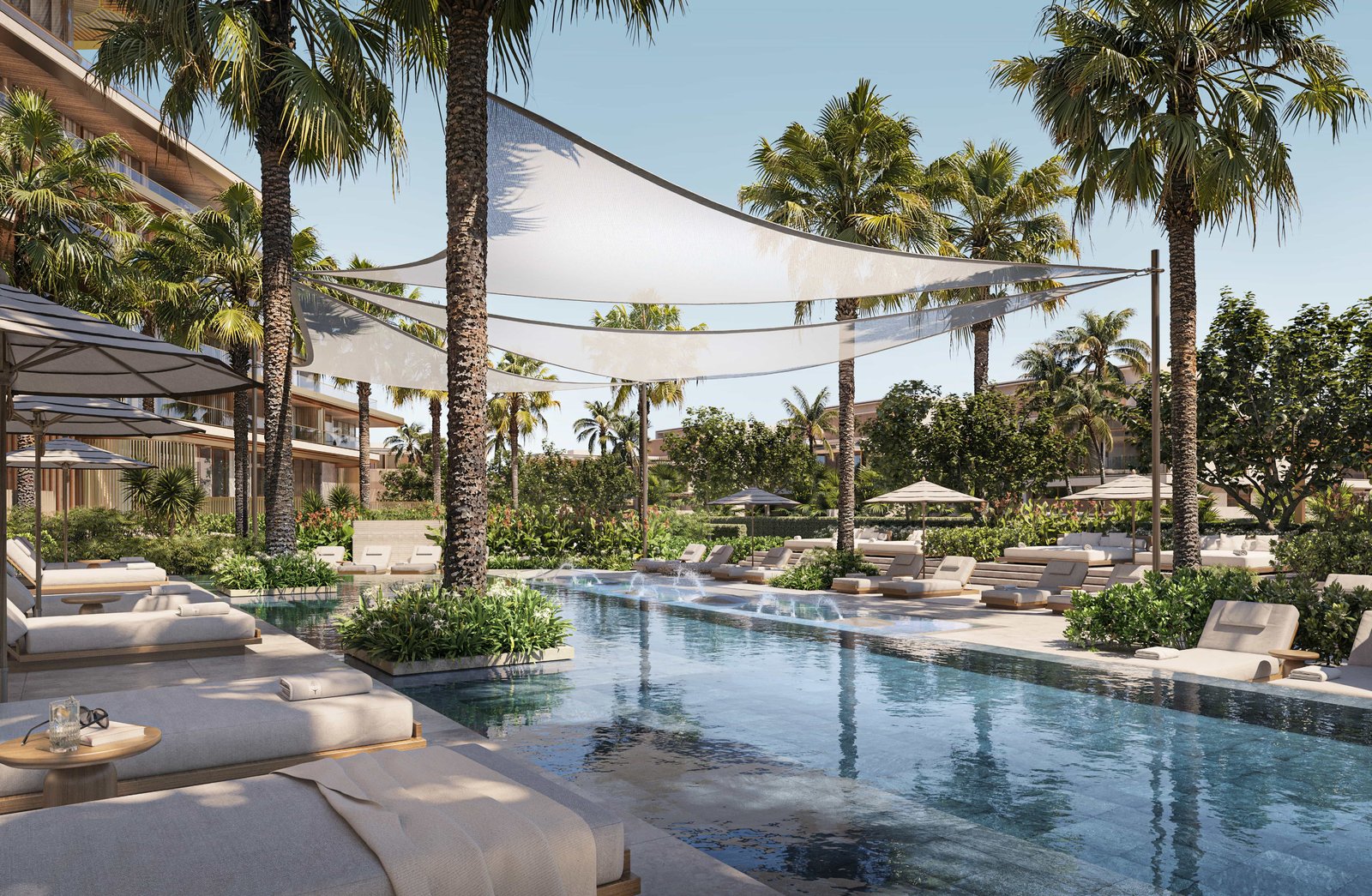 Ultra luxury beachfront villas at Four Seasons Private Residences on Saadiyat Island, Abu Dhabi