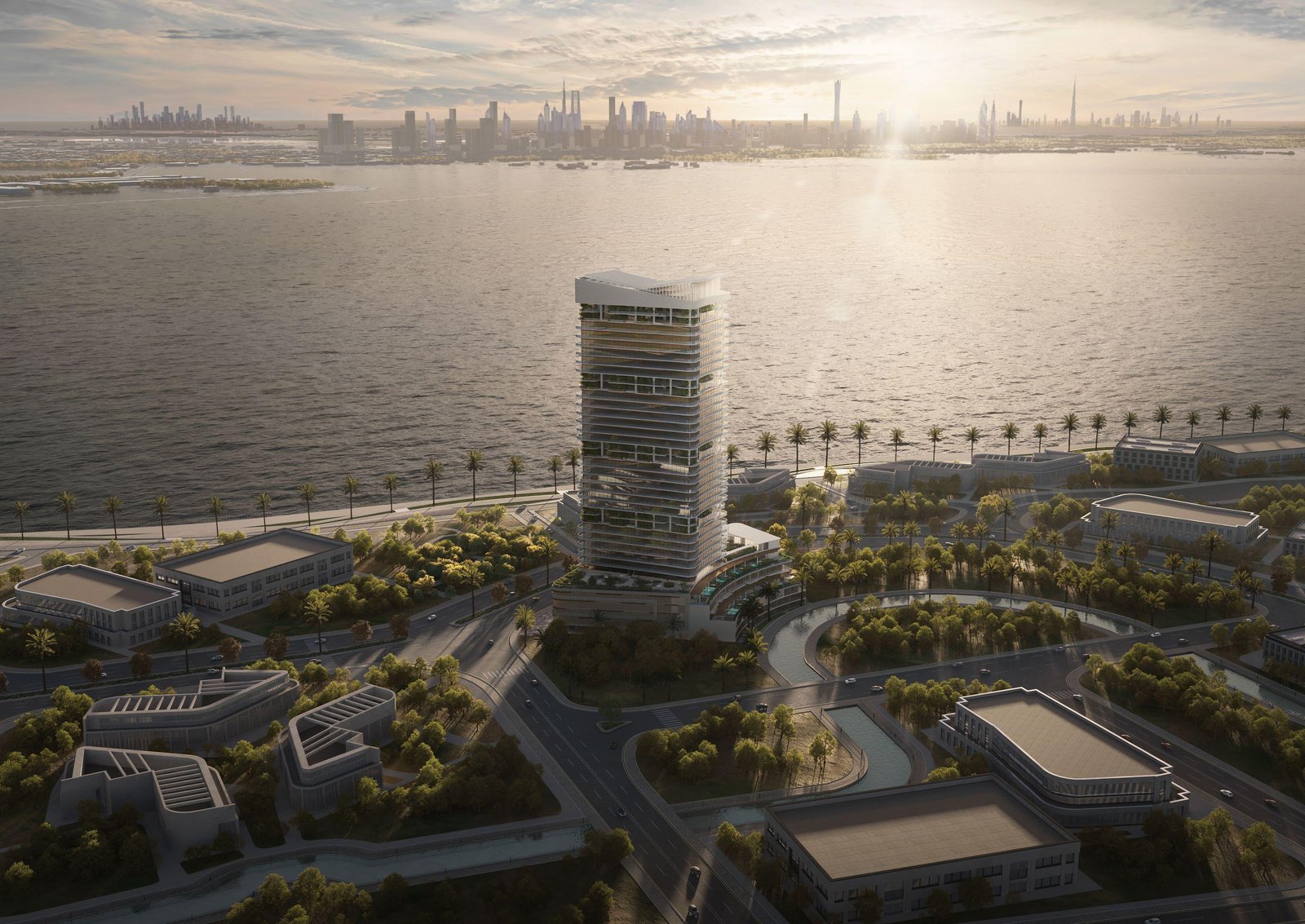 Waterfront location of Radiant Elite Tower combining modern urban living and coastal serenity on Al Reem Island