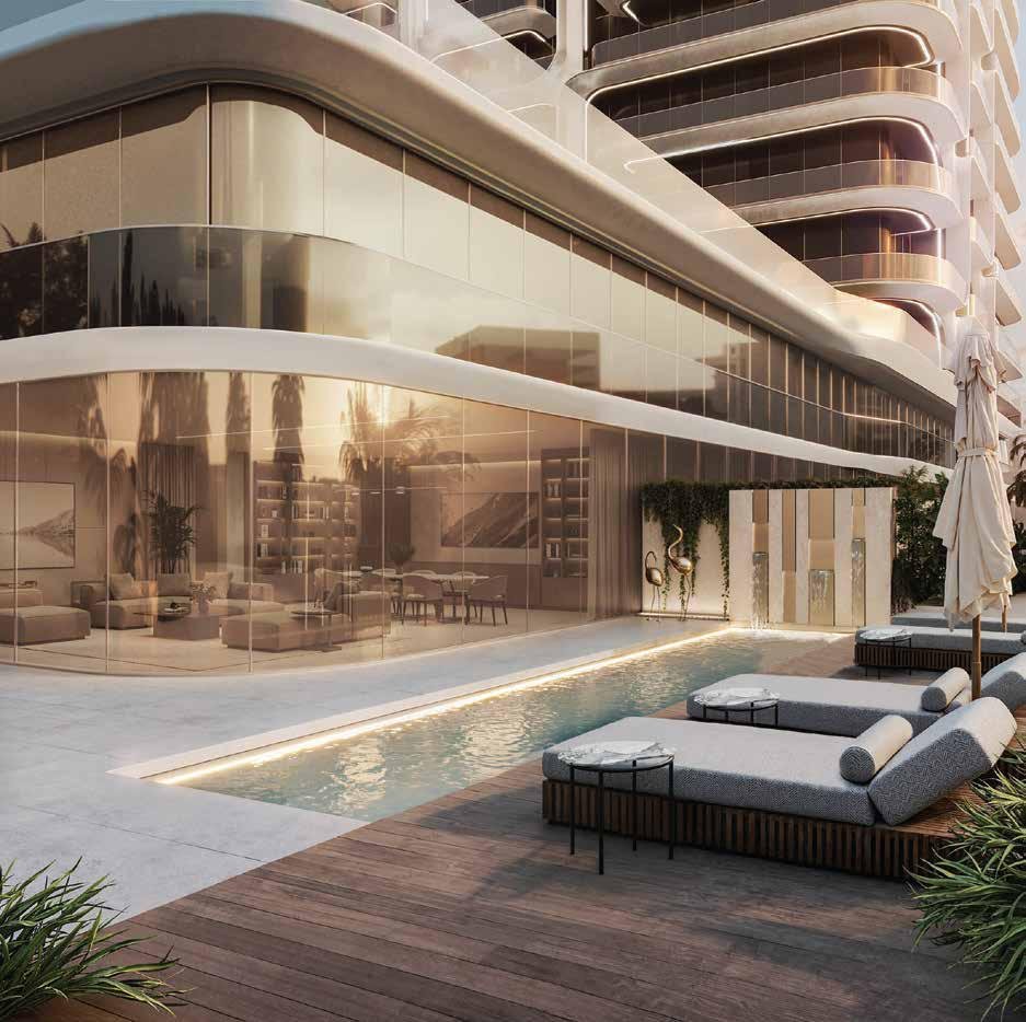 Serene pathways and greenery at STELLAR by ELIE SAAB Yas Island community.