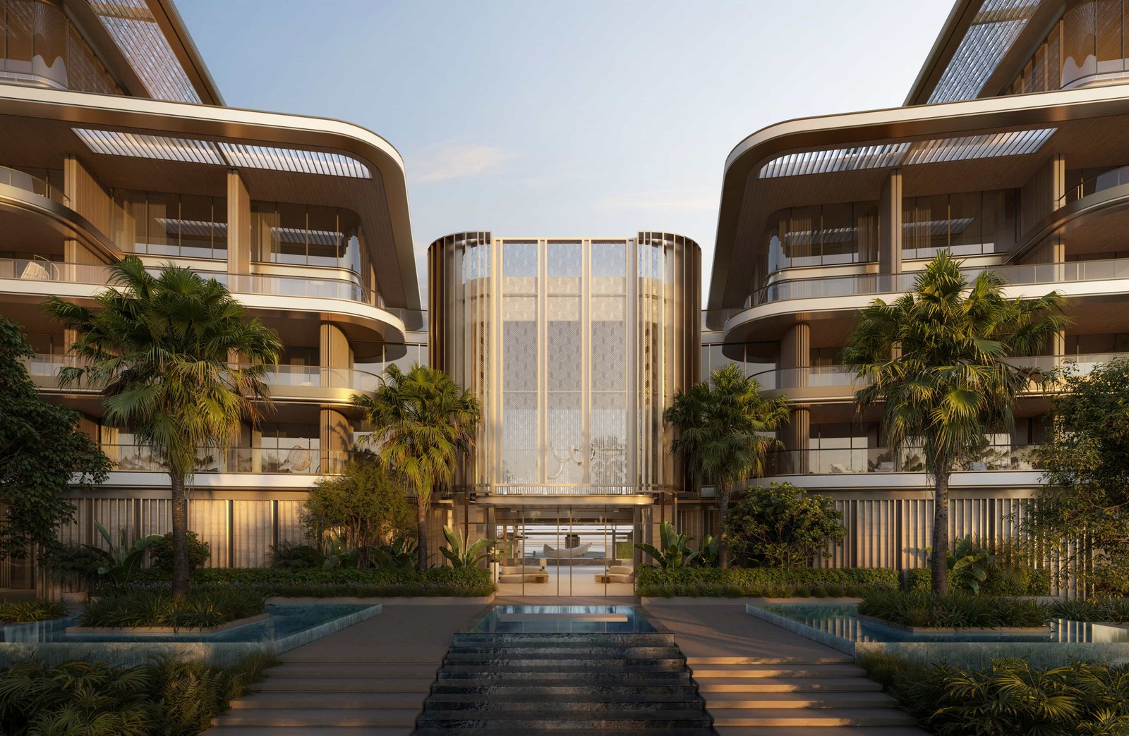 Infinity pool and private cabanas overlooking the Arabian Gulf at Four Seasons Saadiyat Island